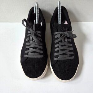 Kizik Shoes Womens 7.5 Black Knit Irvine Step In Hands Free Sneakers